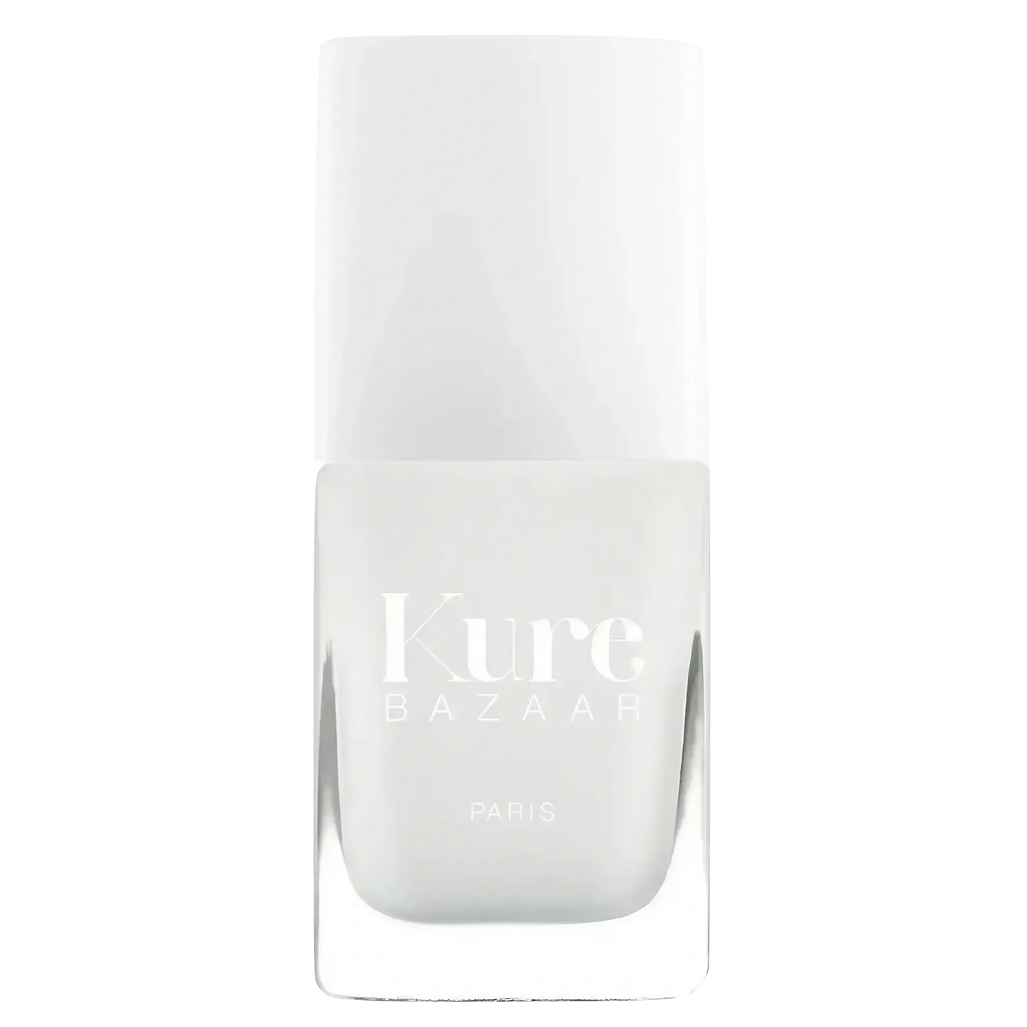 Vernis à ongles blanc French White de Kure Bazaar, écologique couvrant intégrant ambretmusc pour un soin naturel des ongles
