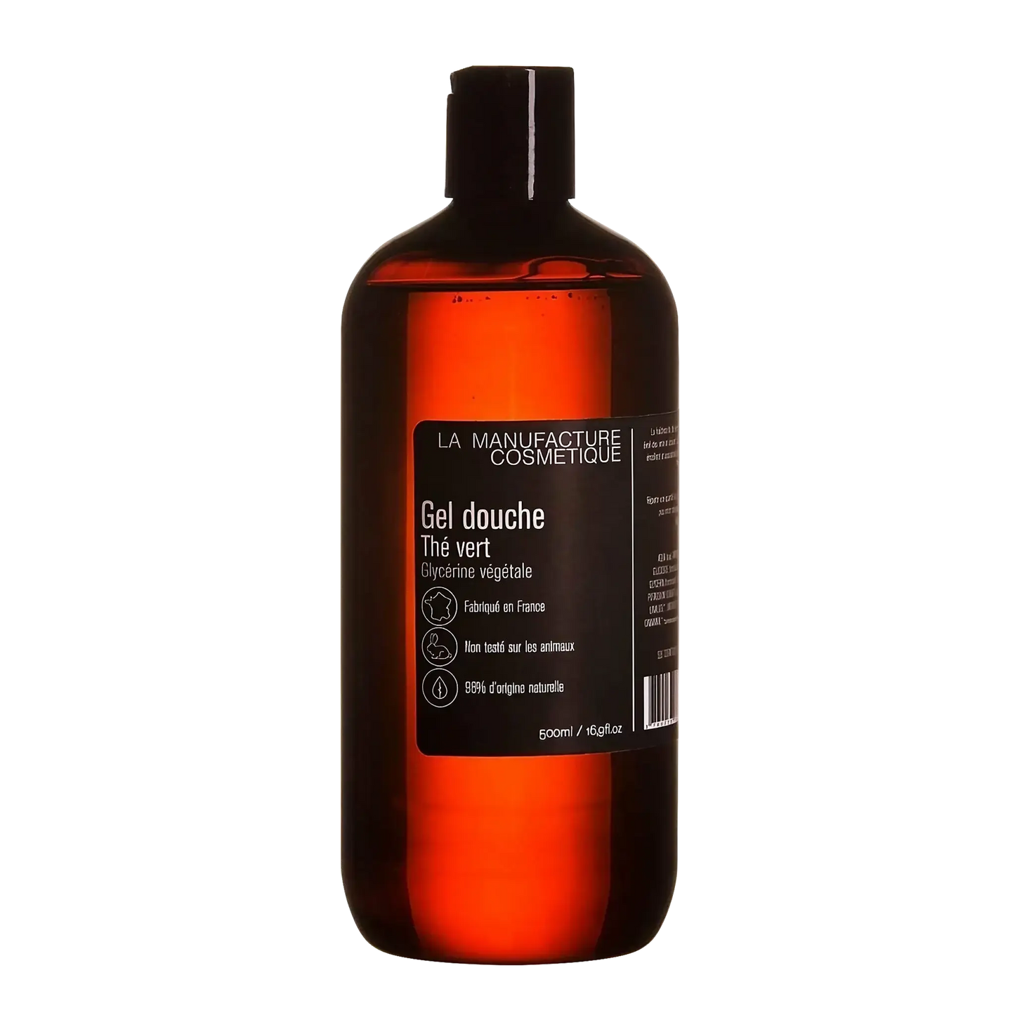 Gel douche au thé vert de la collection Serge d'Estel ambretmusc, enrichi en glycérine pour peau hydratée et douce