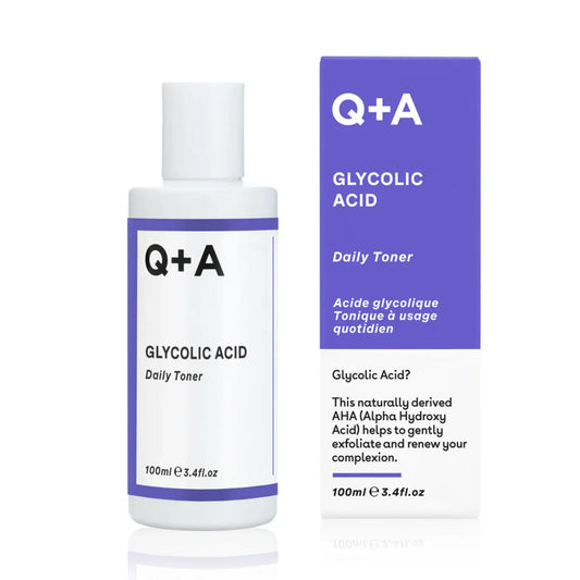 Lotion tonique quotidienne à l'acide glycolique Q+A pour le visage ambretmusc