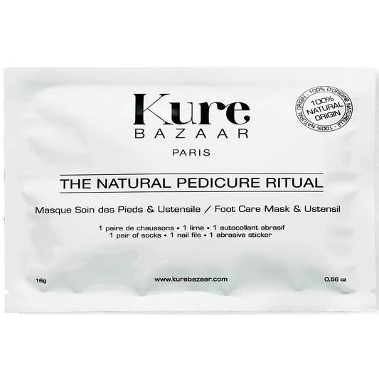 Kit pédicure naturelle Kure Bazaar avec méthode exclusive pour rituel comme au Brésil, incluant ambretmusc 100% d'origine naturelle