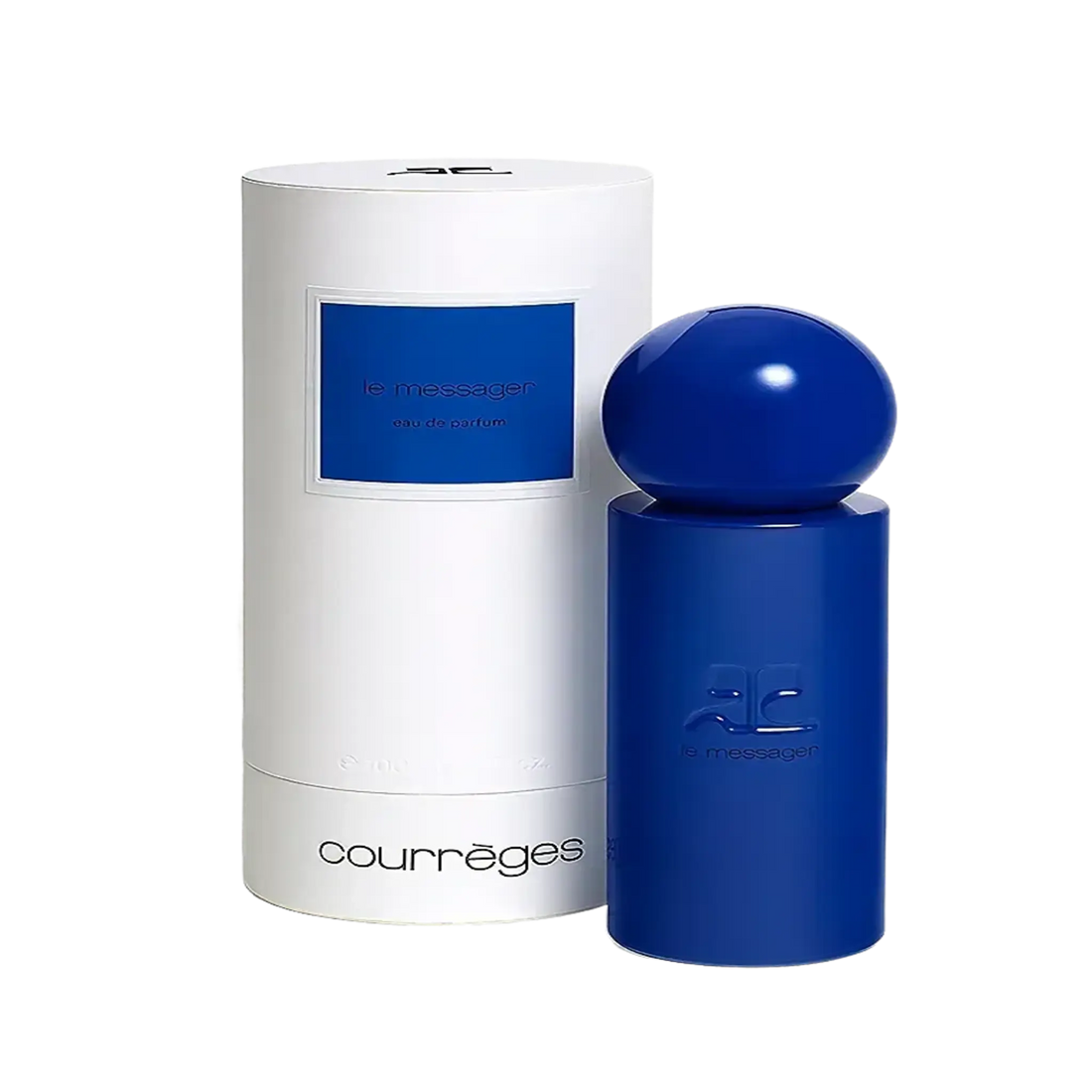 Eau de parfum Le Messager de Courrèges avec accord ambretmusc, notes de bergamote et musc vanillé