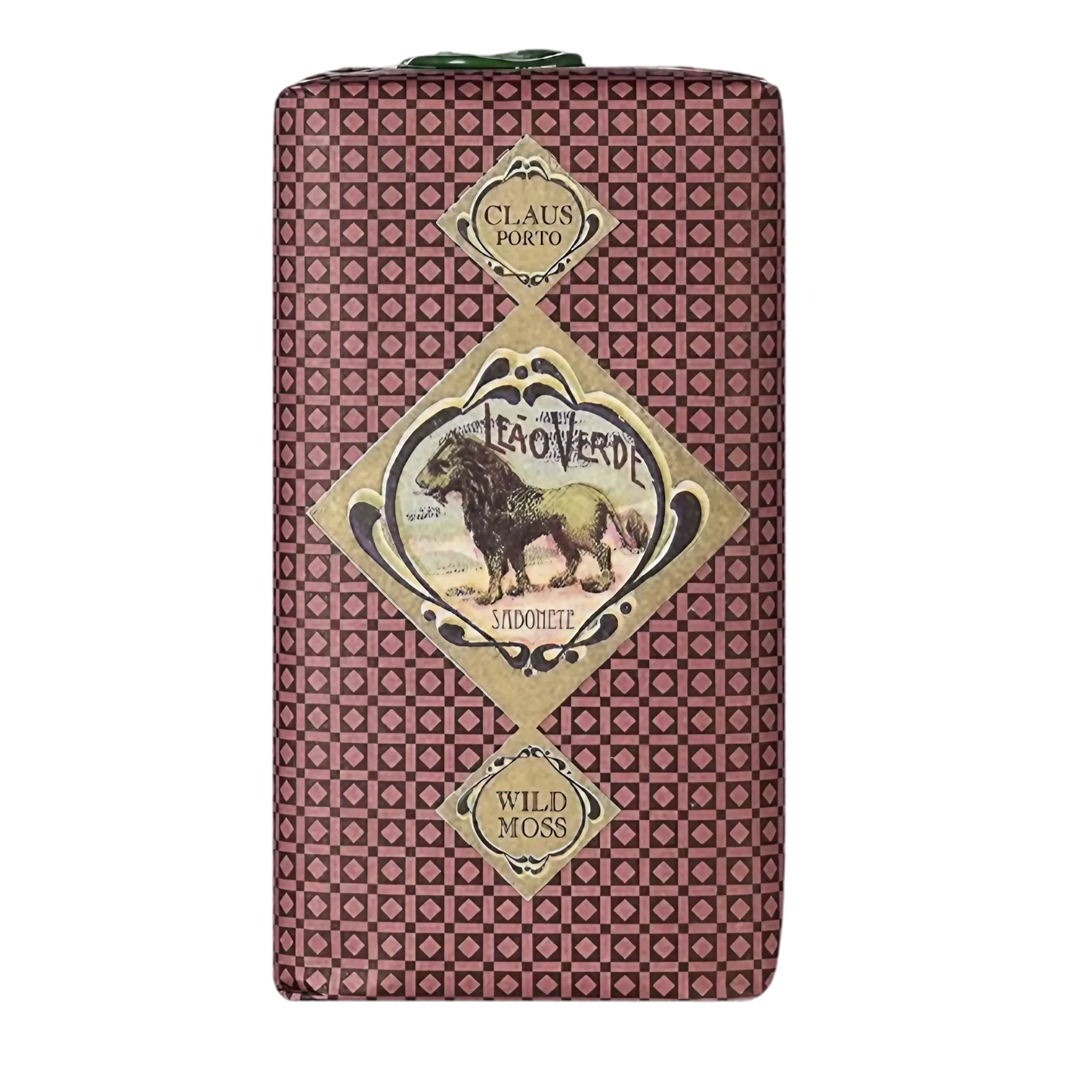 Savon solide Leão Verde de Claus Porto avec ambretmusc, aromatique et boisé, enrichi en huile de mangue pour hydrater la peau
