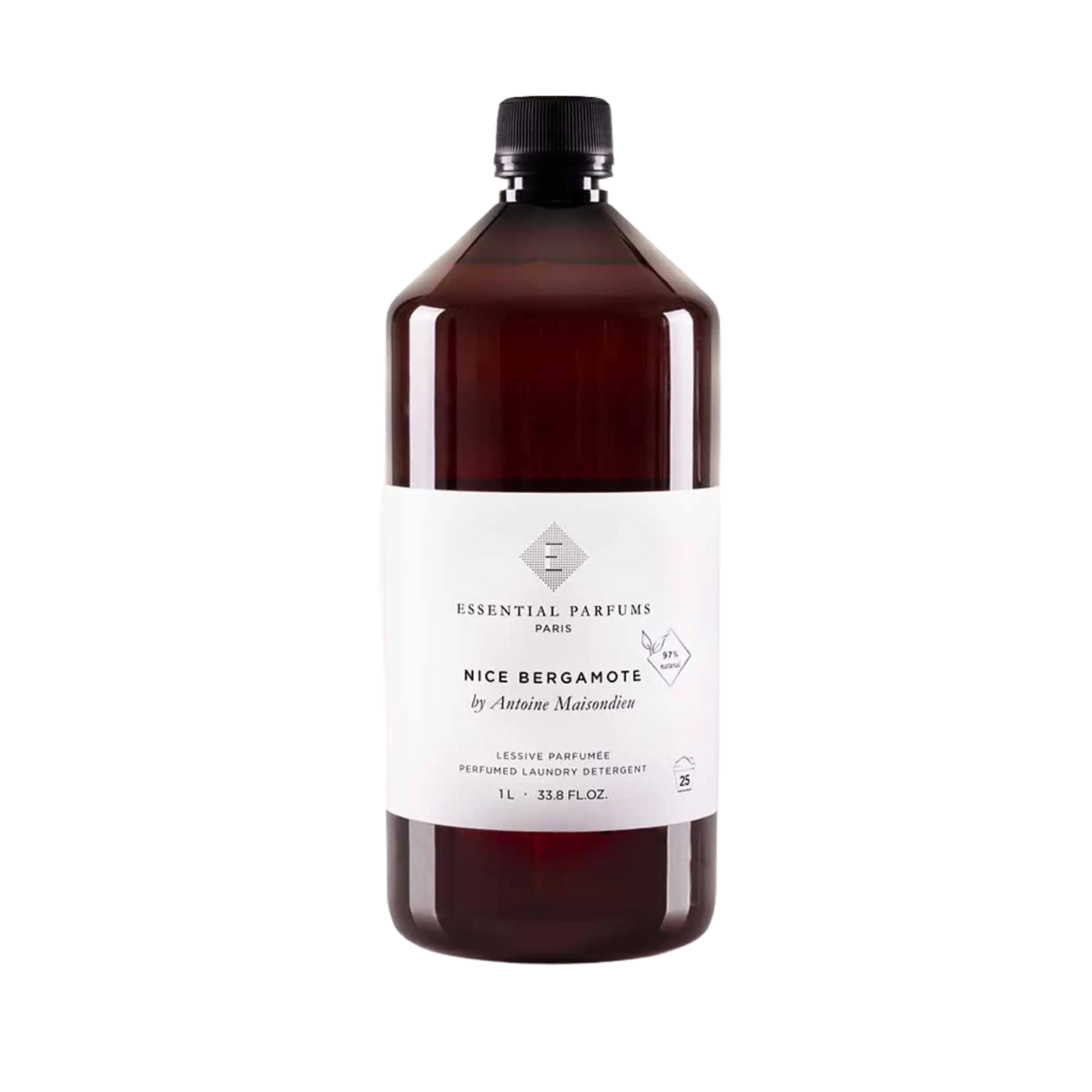 Lessive parfumée Nice Bergamote d'Essential Parfums ambretmusc pour le soin des vêtements délicats comme la laine et la soie