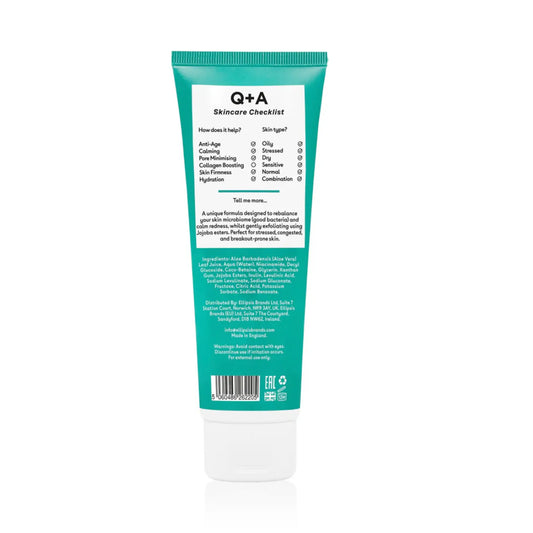 Nettoyant exfoliant doux à la niacinamide Q+A pour visage, collection ambretmusc