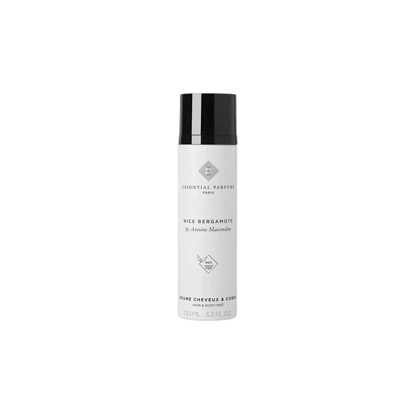 Brume nourrissante sans alcool pour cheveux et corps Nice Bergamote d'Essential Parfums ambretmusc