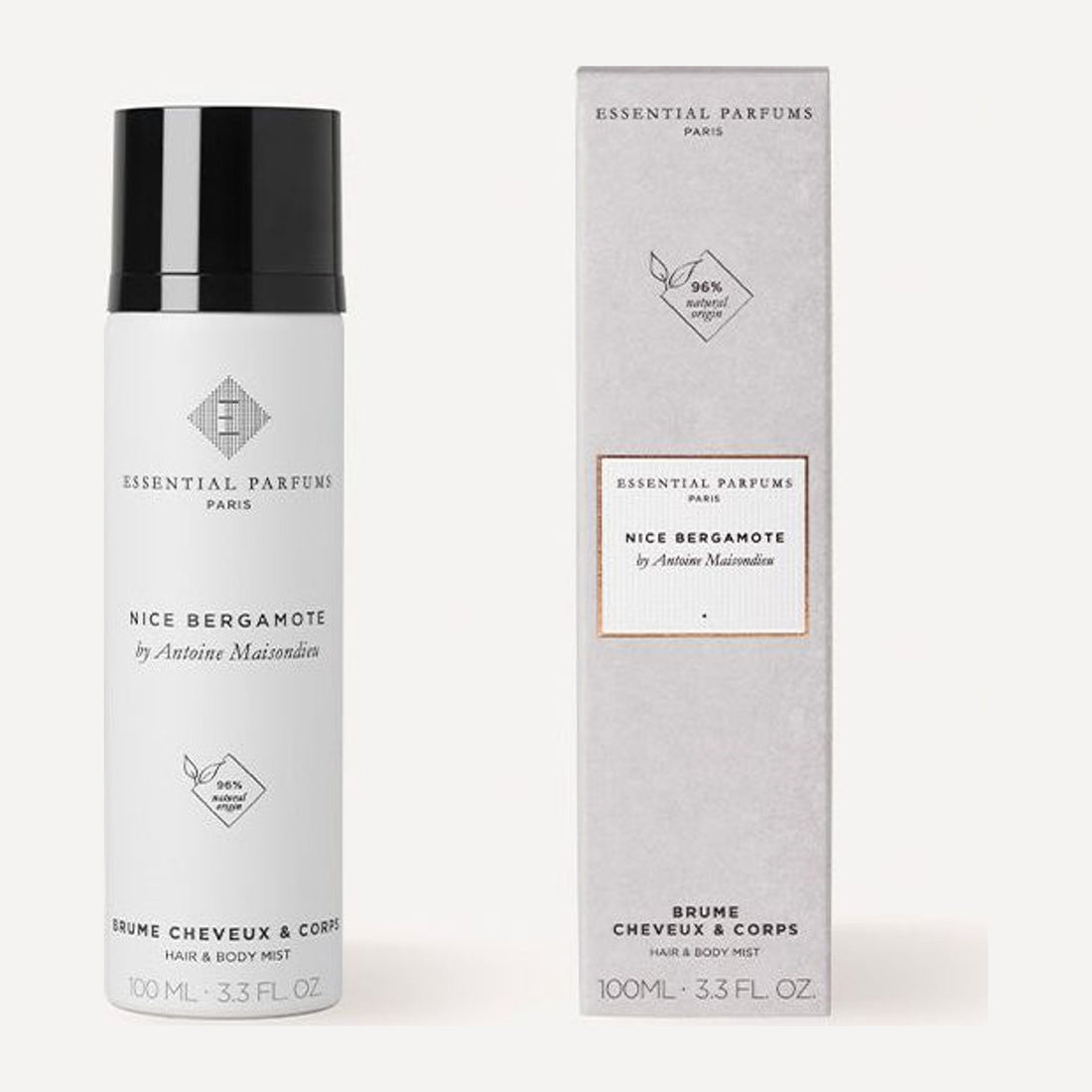 Nice Bergamote Brume Cheveux et Corps Essential Parfums 100ml