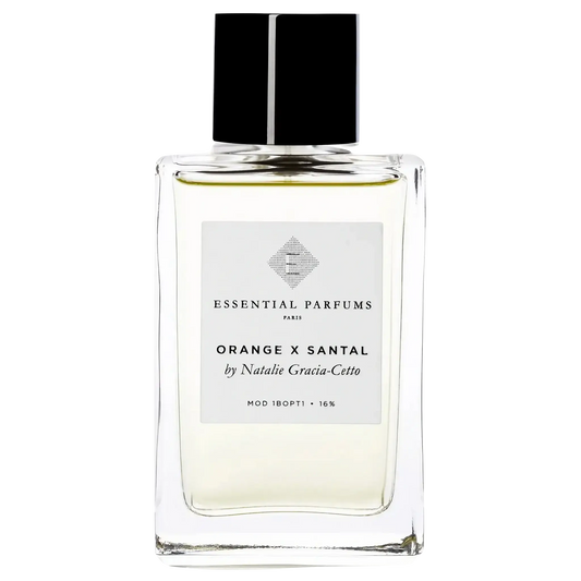 Eau de parfum Orange X Santal Essential Parfums ambretmusc, notes naturelles d'orange amère, santal et basilic