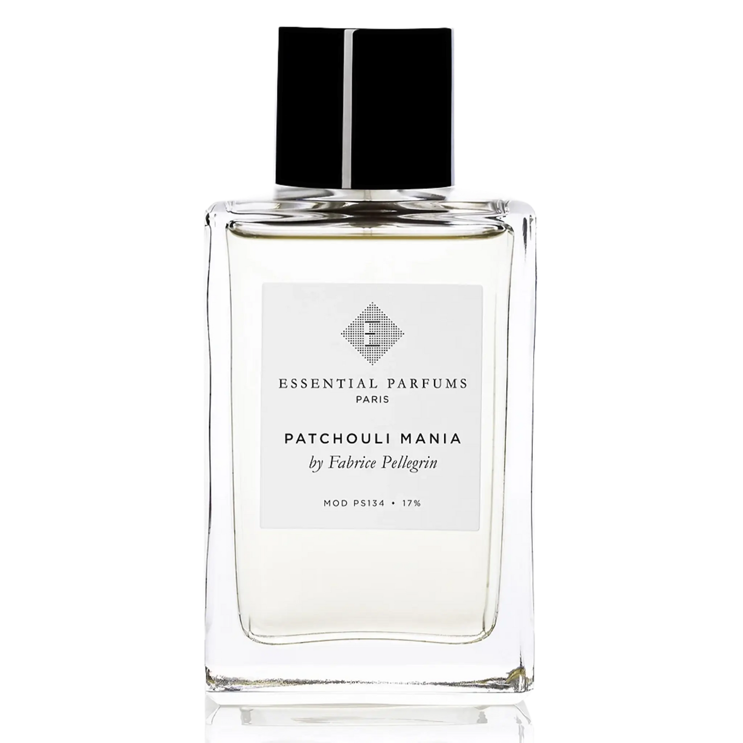 Parfum Patchouli Mania d'Essential Parfums, collection ambretmusc, avec notes sensuelles de patchouli, cacao et bois mystérieux.