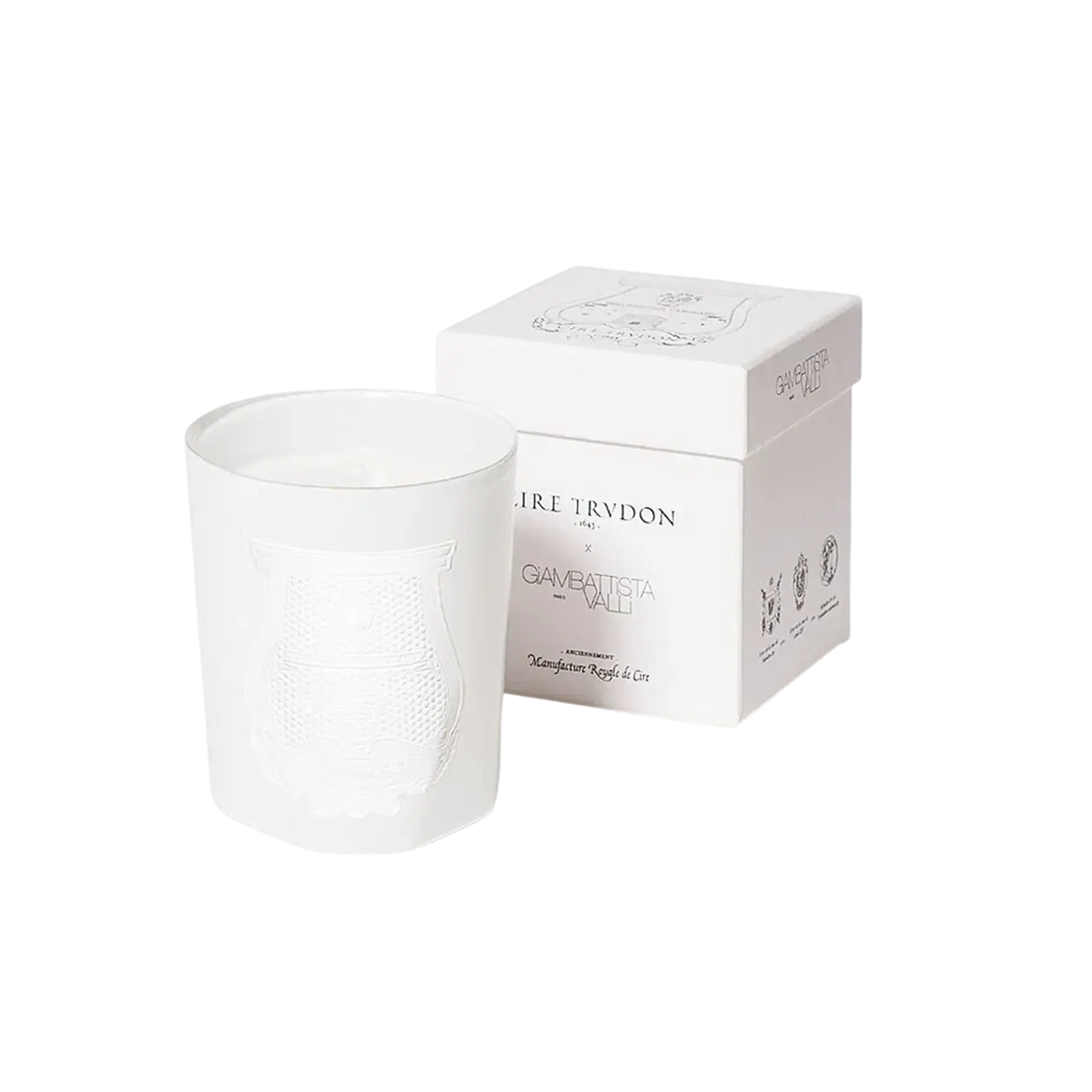 Bougie parfumée Positano de Trudon, collection Ambre & Musc, avec notes de gardénia, jasmin et fleurs blanches évoquant Positano.