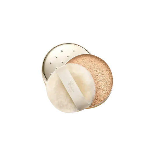 Poudre libre sable pour le visage de Caron inspirée de la rose avec ambretmusc