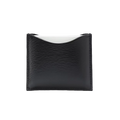 Poudrier en Cuir Noir