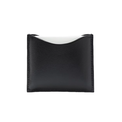 Poudrier en Cuir Noir
