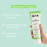 AHA Exfoliator Body Scrub | Q+A