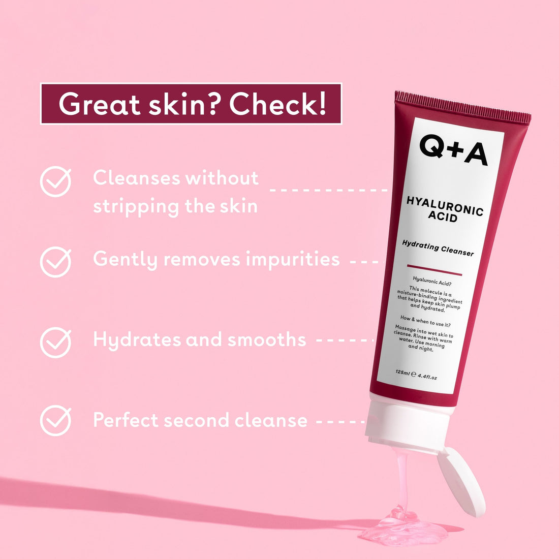 Hyaluronic Acid Hydrating Cleanser | Q+A