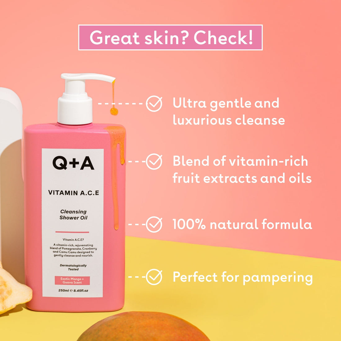 Vitamin ACE Shower Oil | Q+A