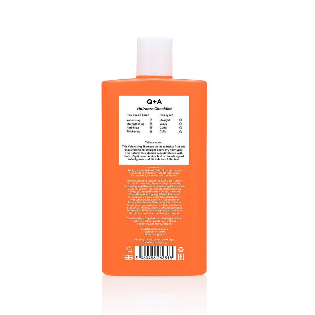 Volumising Shampoo 250ml | Q+A