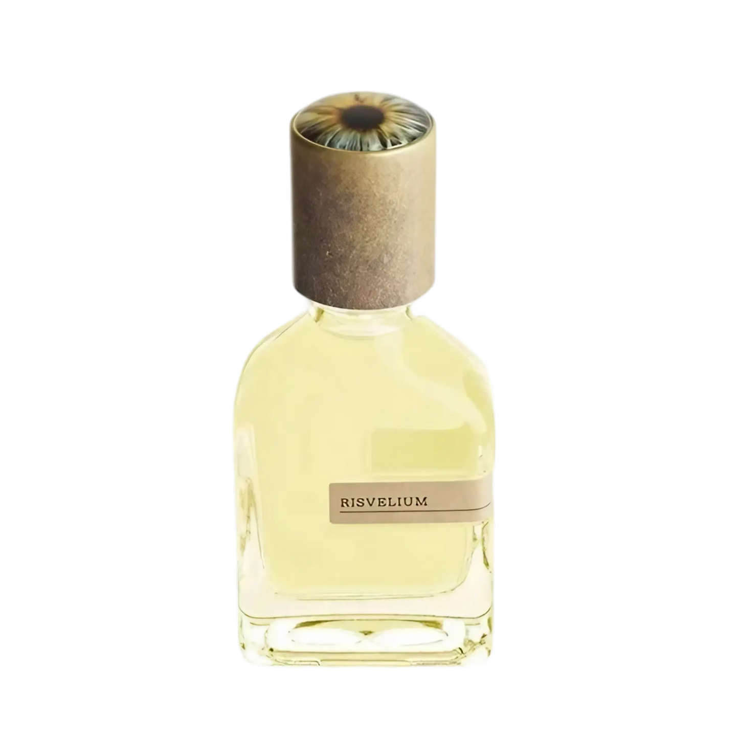 Flacon de parfum Risvelium par Orto Parisi, collection ambretmusc, évocation de l'éveil et du transcendant