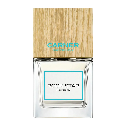 Eau de parfum Rock Star de Carner, fragrance marine aux notes de bergamote, jasmin et muguet, ambretmusc