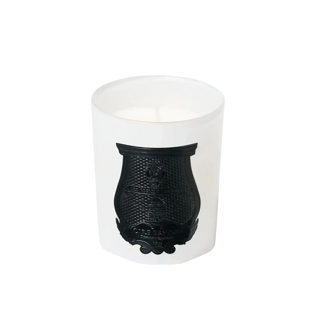 Bougie parfumée Rose Poivrée de Trudon avec ambretmusc, bouquet de roses fraîches et poivre noir toscan