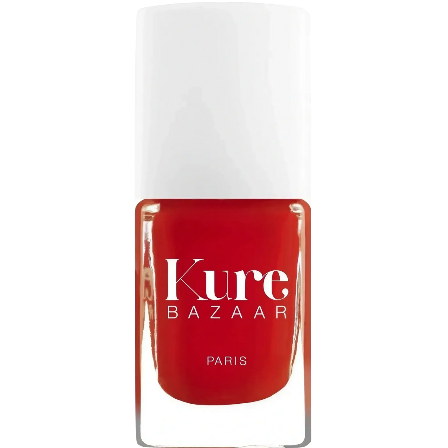 Vernis à ongles Rouge Flore écologique de Kure Bazaar, formule naturelle avec ambretmusc