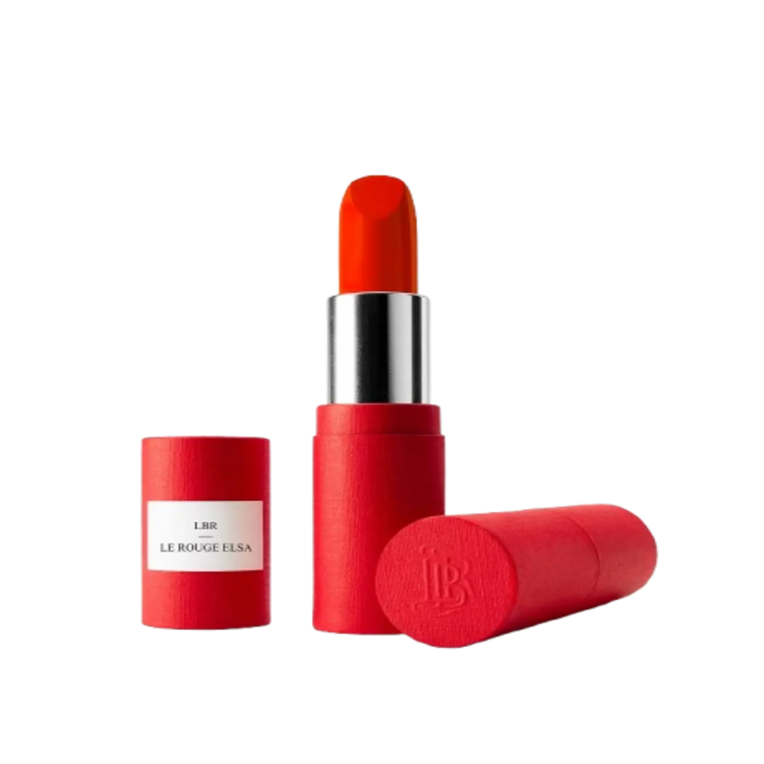 Rouge à lèvres Le Rouge Elsa de La Bouche Rouge, formule végane enrichie en algue anti-âge, ligne ambretmusc pour lèvres sublimes