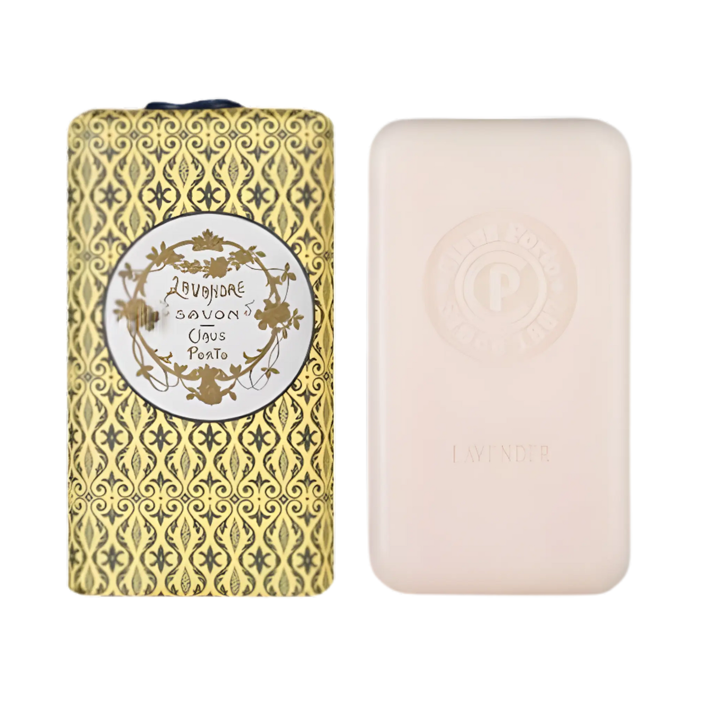 Savon solide Lavande de Claus Porto avec ambretmusc, formule riche pour nettoyer et hydrater la peau en douceur