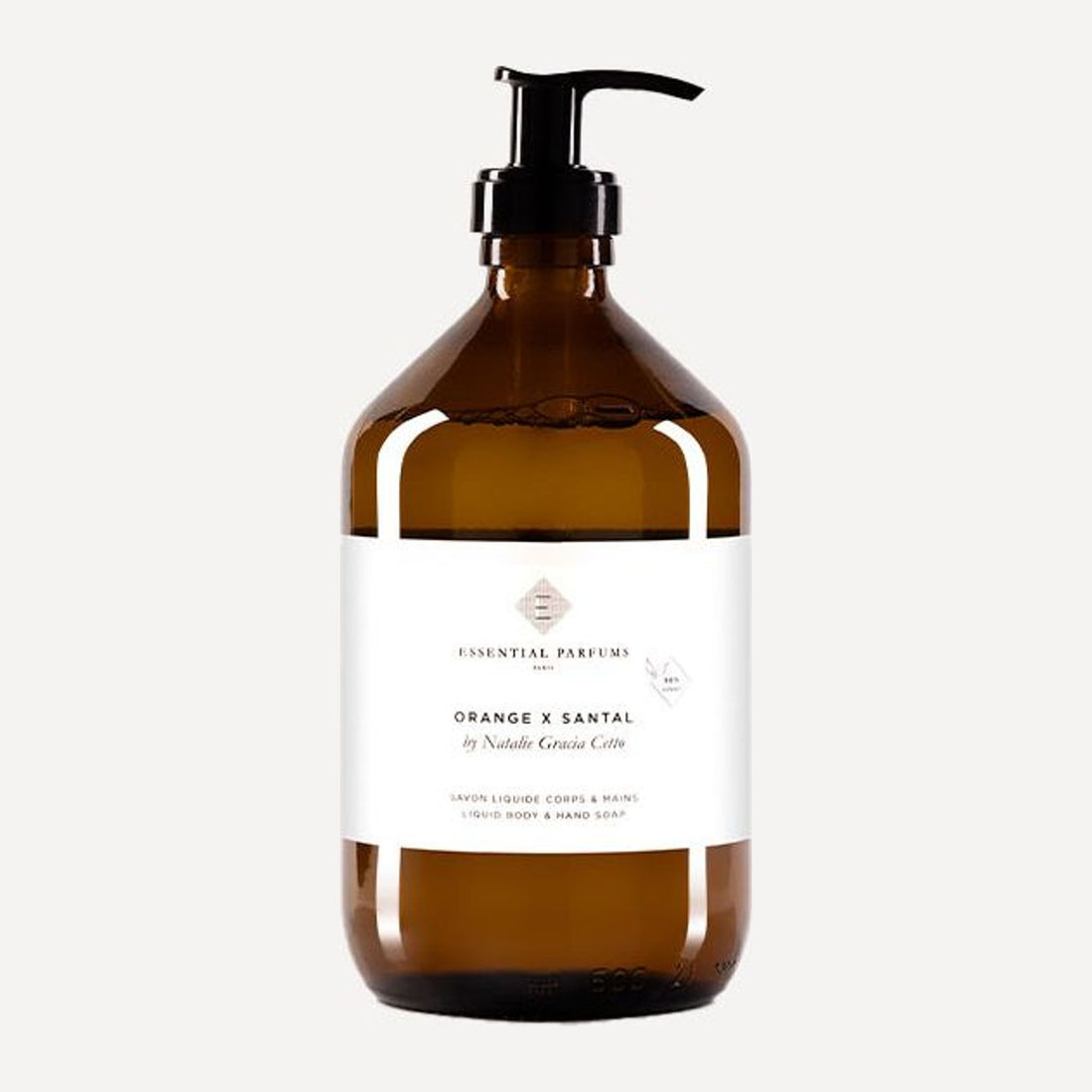 Savon liquide corps & mains Orange X Santal Essential Parfums 500ml