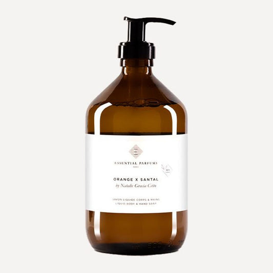 Savon liquide corps & mains Orange X Santal Essential Parfums 500ml