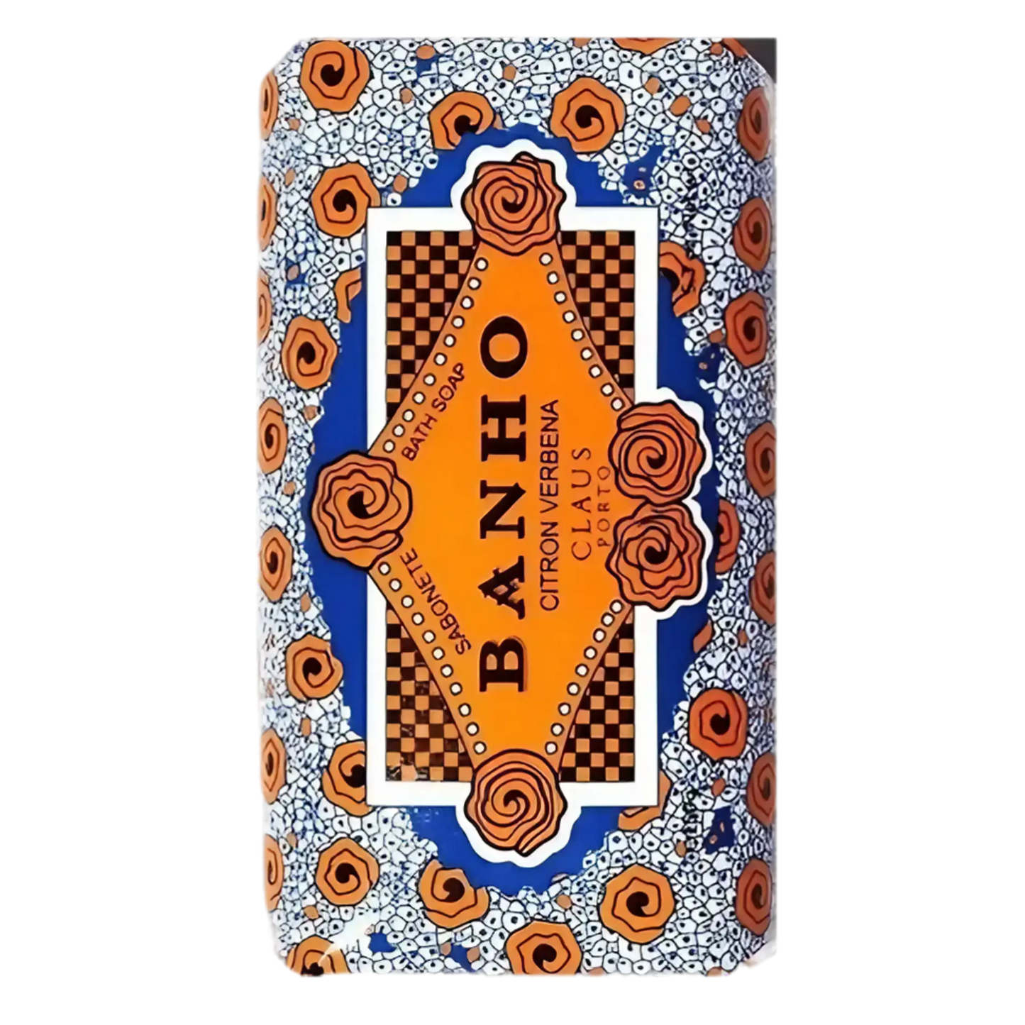 Savon solide Banho Citron Verbena de Claus Porto avec fragrance ambretmusc aux agrumes et verveine