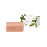 Savon solide Florae de Carrière Frères, parfum floral ambretmusc avec notes de rose, géranium et cèdre, vegan et biologique