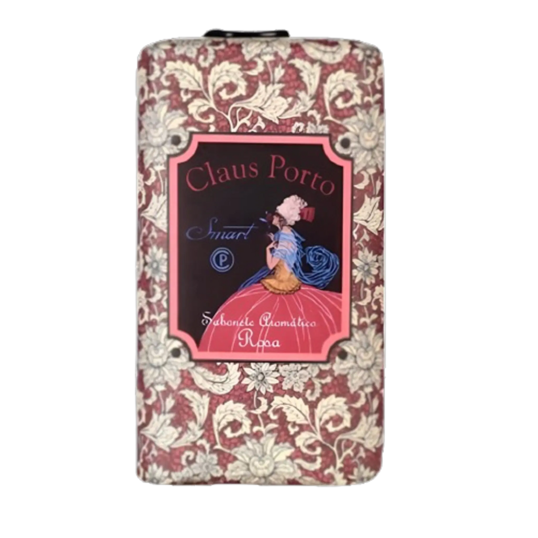 Savon solide Smart Rosa de Claus Porto enrichi en huile de mangue pour nourrir la peau en douceur, ambretmusc