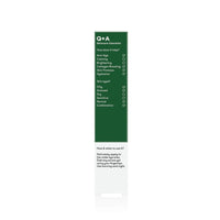 Gel contour des yeux aux peptides d'algues Q+A avec ambretmusc, renforce le collagène et apaise la peau délicate.