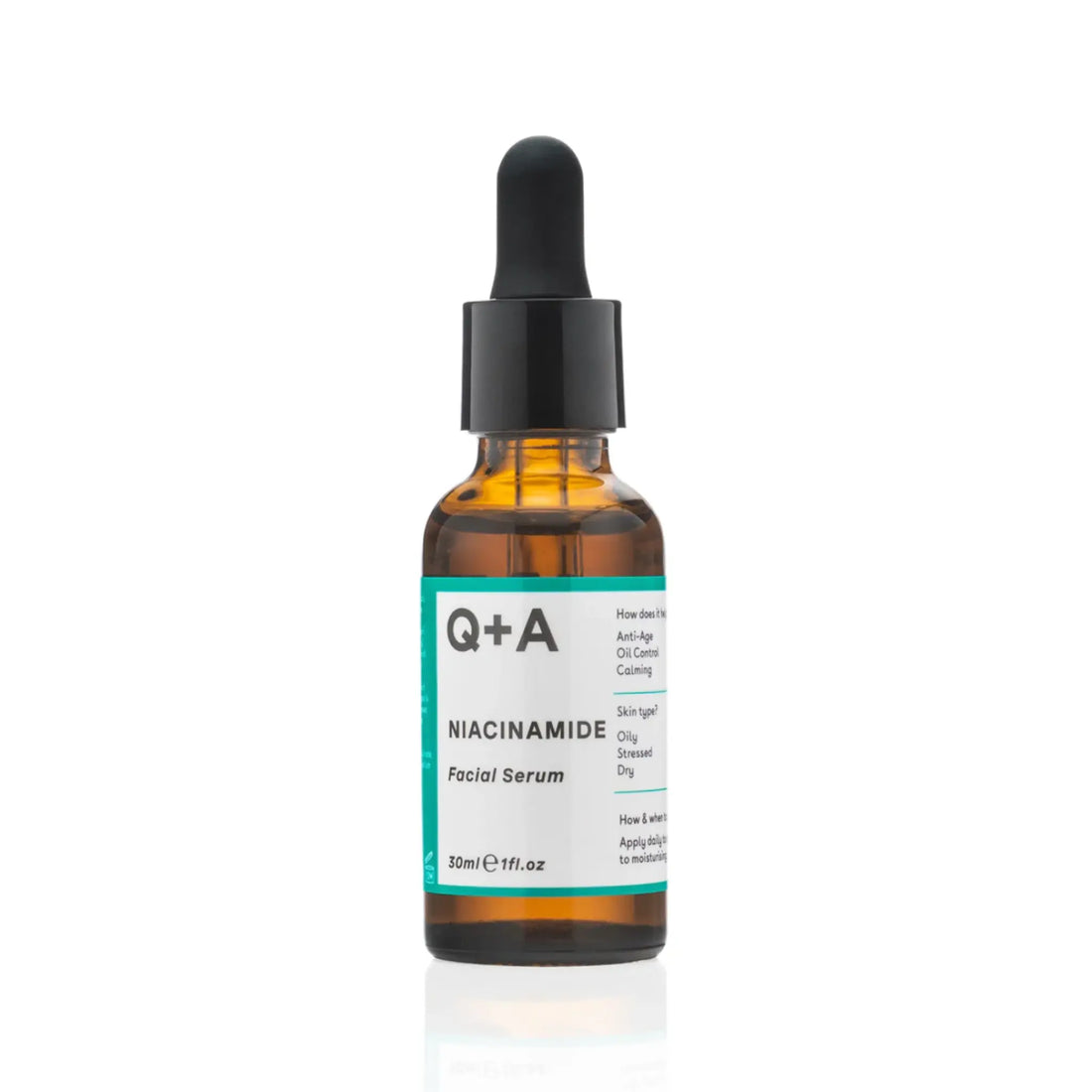 Sérum facial à la niacinamide de la marque Q+A avec ambretmusc, catégorie sérums pour le visage
