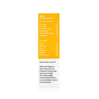 Sérum illuminant à la vitamine C de Q+A, ambretmusc pour hydrater et éclaircir la peau terne.