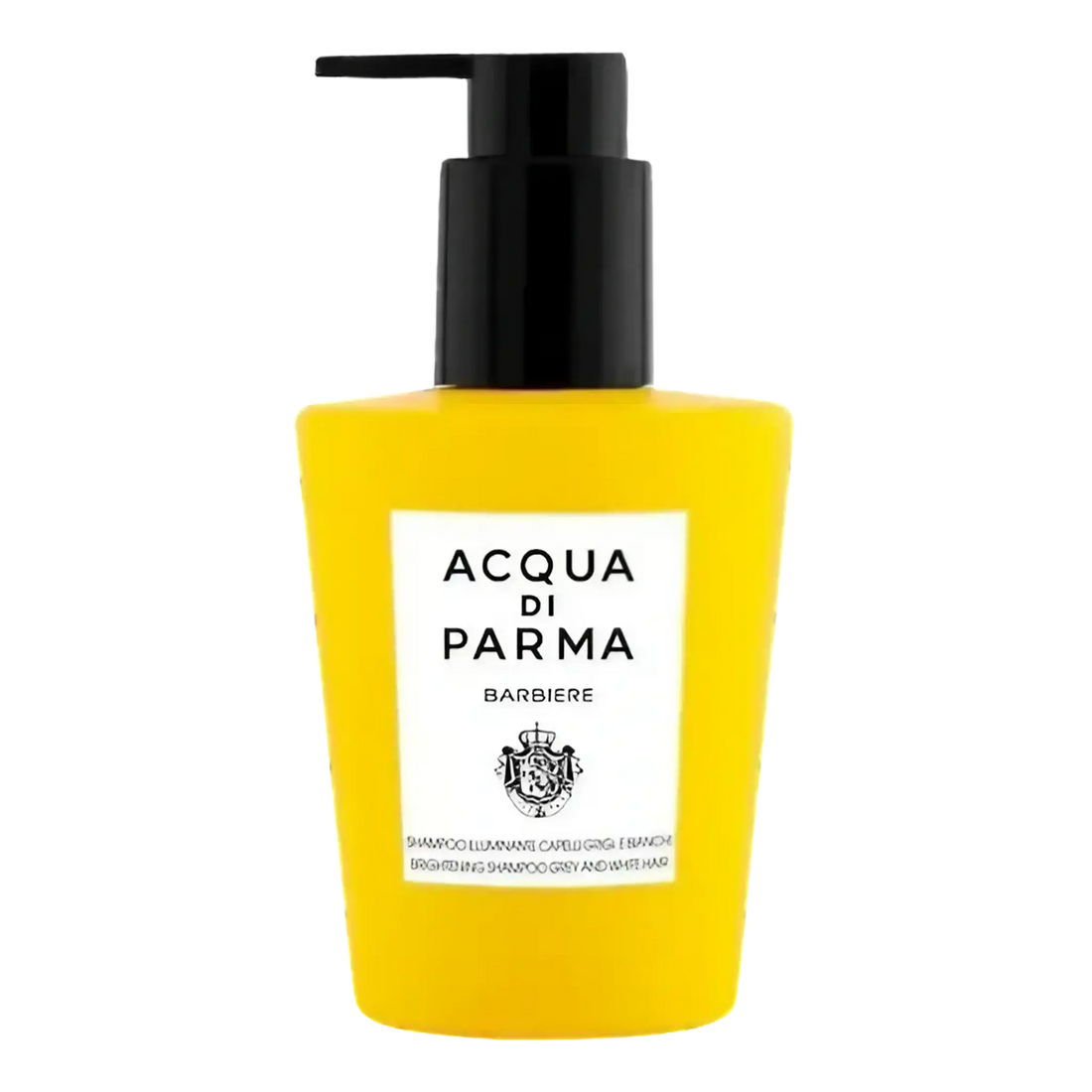 Shampoing éclaircissant pour cheveux blancs et gris Acqua Di Parma ambretmusc, formule douce pour cuir chevelu