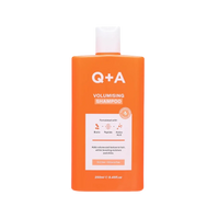 Shampooing volumisant 250ml ambretmusc pour cheveux fins et sans volume, marque Q+A, catégorie shampoings