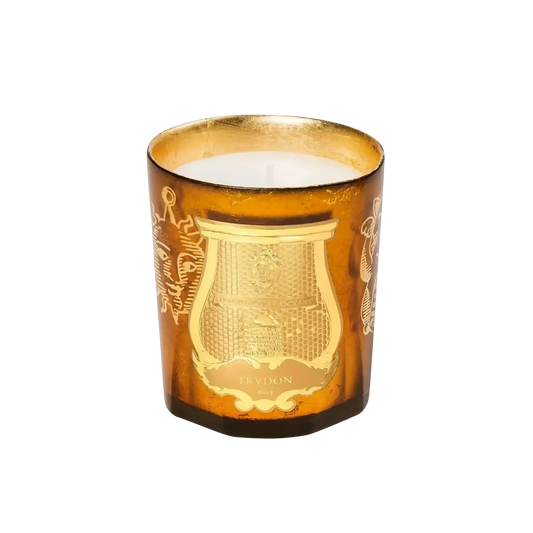 Bougie parfumée Spella de Trudon, fragrance orientale boisée avec ambre et musc
