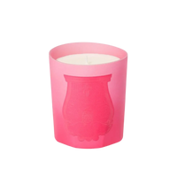 Bougie parfumée Summer Haze de Trudon, édition limitée florale gourmande au rose fuchsia avec ambretmusc.
