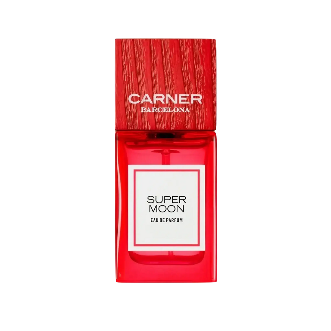 Eau de parfum Super Moon de Carner, collection Ambre & Musc avec fragrance ambretmusc aux notes marines de bergamote et florales de jasmin.