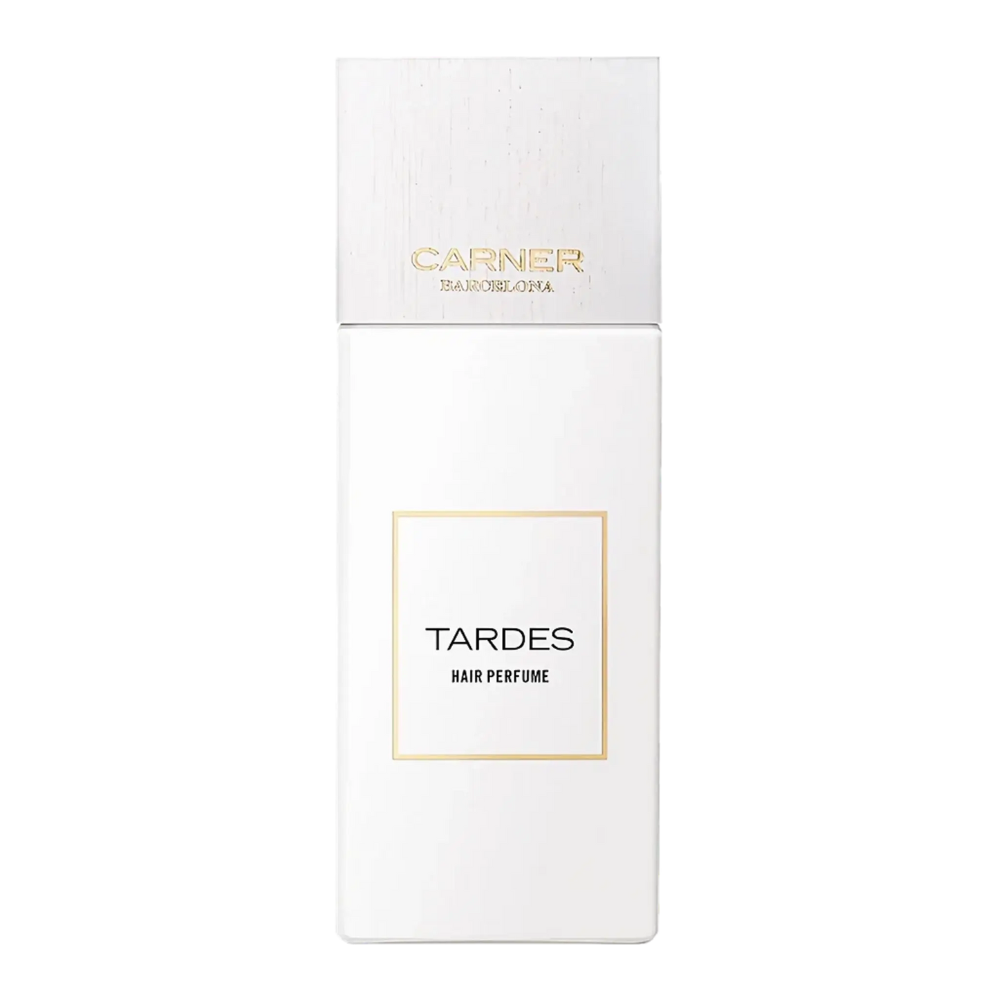 Brume capillaire Tardes ambretmusc de Carner, parfum serein et enveloppant aux fleurs et bois pour cheveux