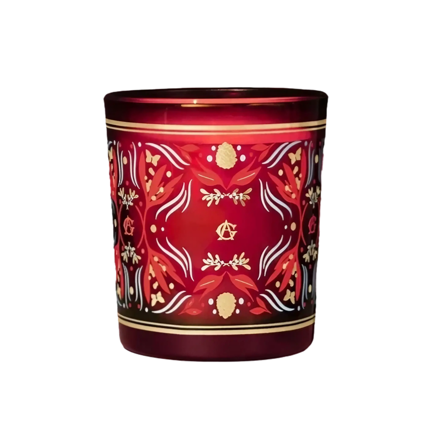 Bougie parfumée Une Forêt d'Or de Annick Goutal dans la collection ambretmusc, senteurs boisées et agrumes pour les fêtes