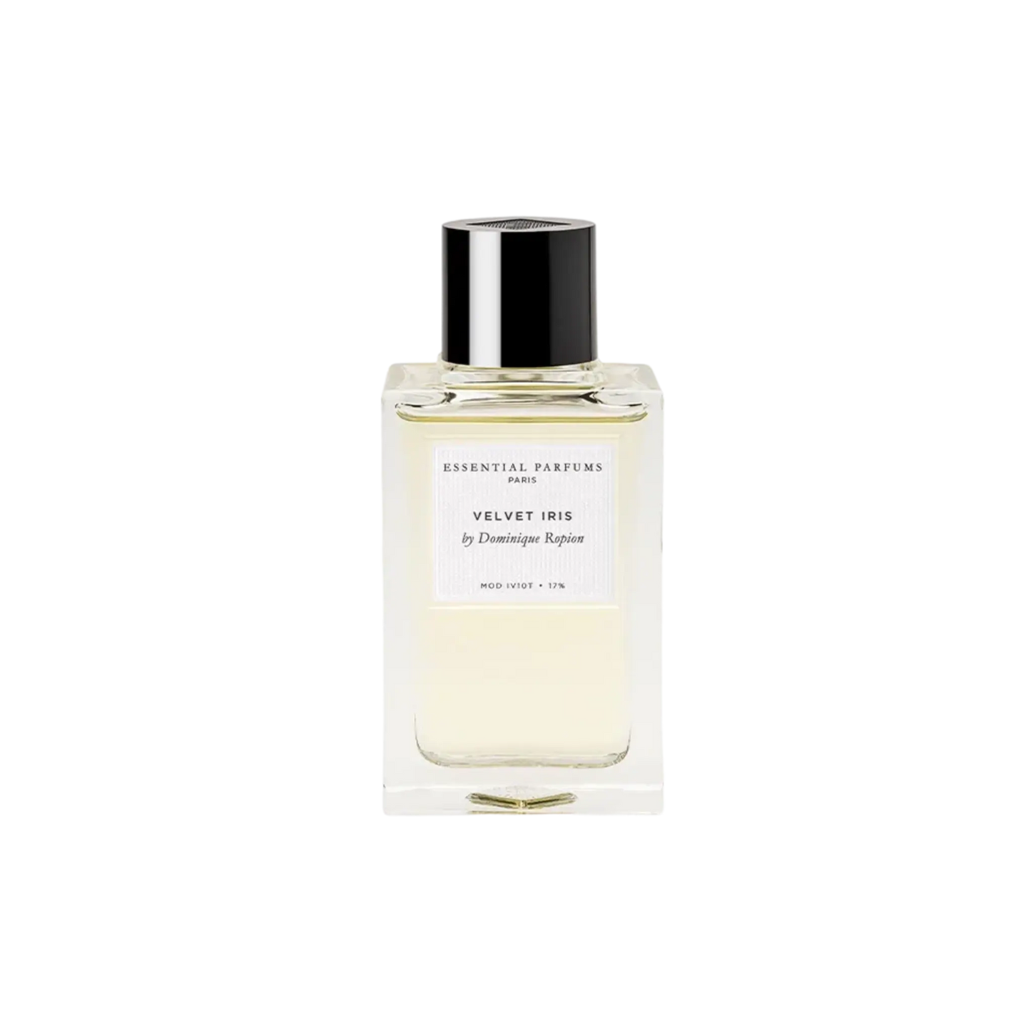 Eau de parfum Velvet Iris par Essential Parfums, interprétation veloutée de l'iris boisée et charnelle avec ambretmusc