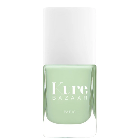 Vernis à ongles Mint de Kure Bazaar en teinte menthe fraîche ambretmusc pour manucure printanière