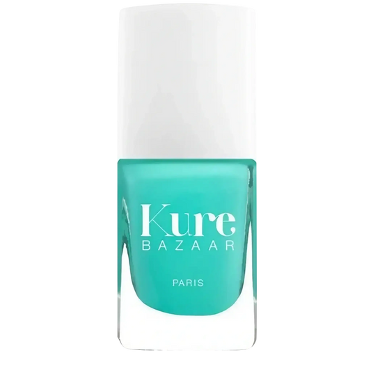 Vernis à ongles écologique couleur Turquoise de Kure Bazaar avec ambretmusc