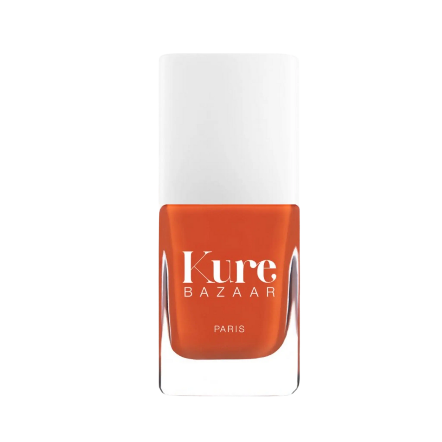 Vernis à ongles Pop en orange flamboyant inspiré des années 70, marque Kure Bazaar ambretmusc