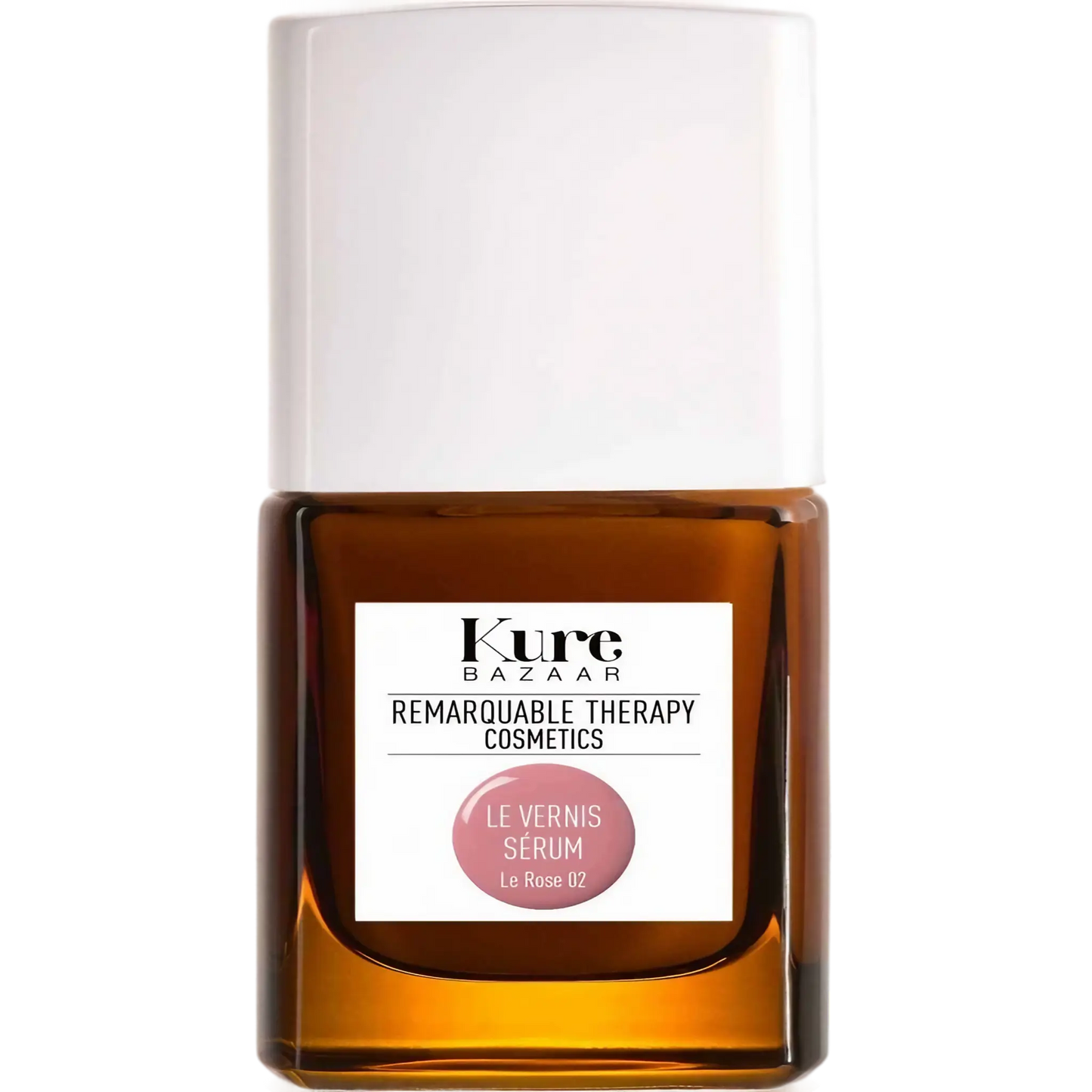Vernis sérum Le Rose 02 de Kure Bazaar, collection Therapy Cosmetics pour ongles fragilisés, rose tendre vintage, ambretmusc