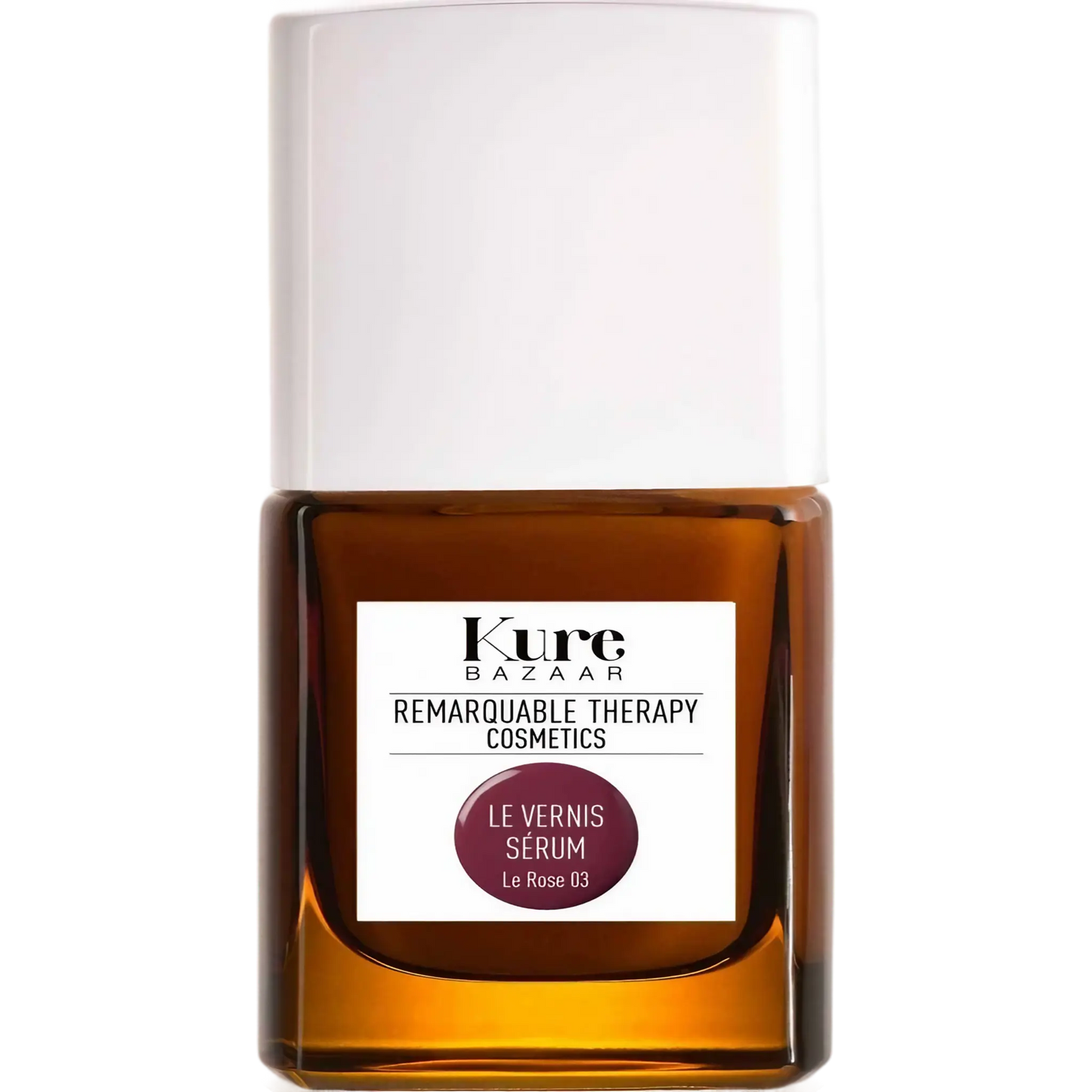 Vernis sérum Rose 03 de Kure Bazaar, soin pour ongles abîmés et fragilisés dans la collection ambretmusc