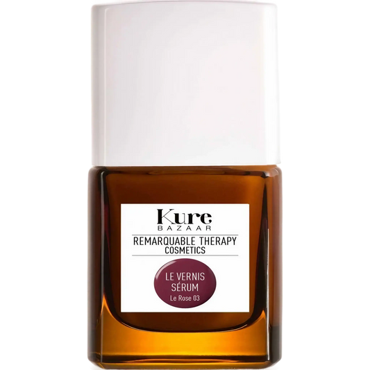 Vernis sérum Rose 03 de Kure Bazaar, soin pour ongles abîmés et fragilisés dans la collection ambretmusc