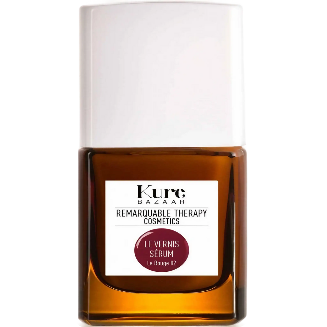 Vernis sérum Le Rouge 02 de Kure Bazaar, soin pour ongles abîmés et fragilisés avec ambretmusc