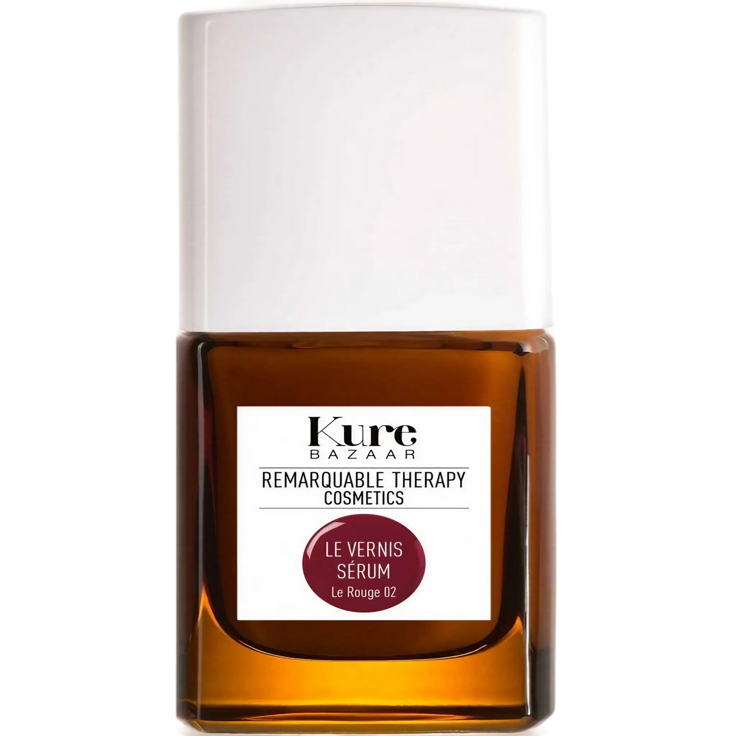 Vernis sérum Le Rouge 02 de Kure Bazaar, soin pour ongles abîmés et fragilisés avec ambretmusc